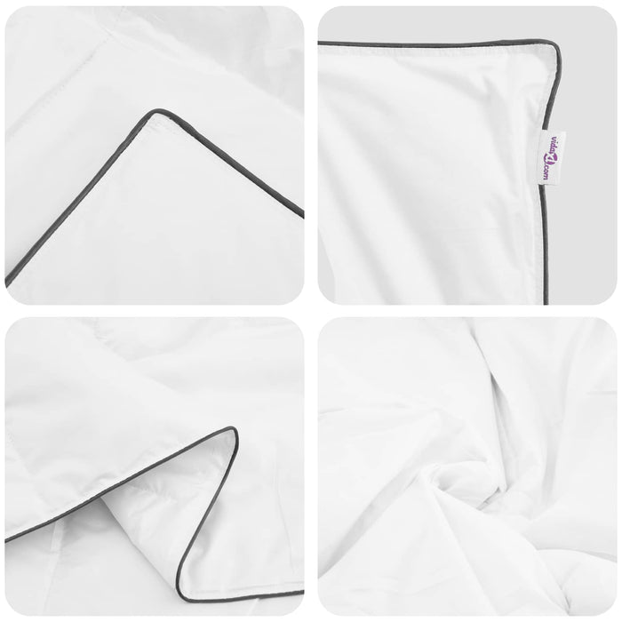 Duvet Invernale con cuscino 3 pcs Bianco Piuma d'anatra 3376928