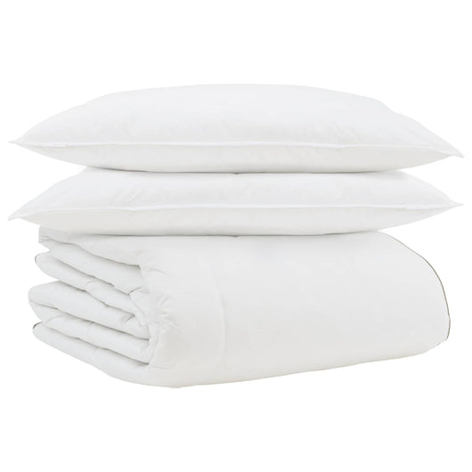 Duvet Invernale con cuscino 3 pcs Bianco Piuma d'anatra 3376928