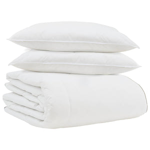 Duvet Invernale con cuscino 3 pcs Bianco Piuma d'anatra 3376934