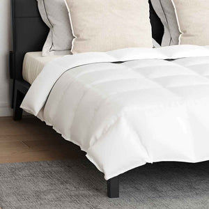 vidaXL Piumone con cuscino 3 pcs Bianco Piume