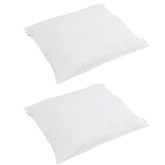 vidaXL Piumone con cuscino 3 pcs Bianco Piume