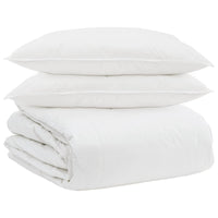 Set di Piumoni con cuscino 3 pcs Bianco Piuma d'anatra 3377031