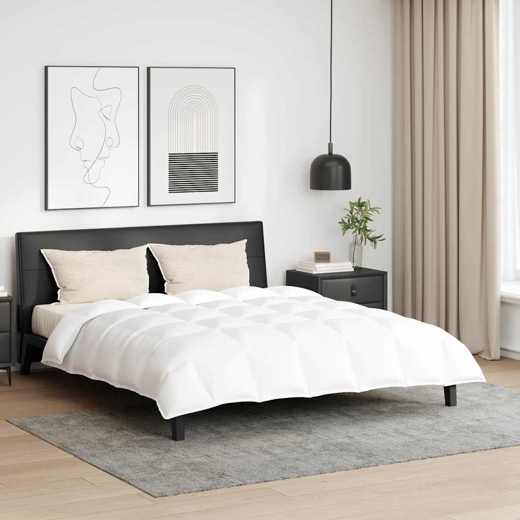 vidaXL Piumone 3 pcs Bianco 200 x 200 cm Piume