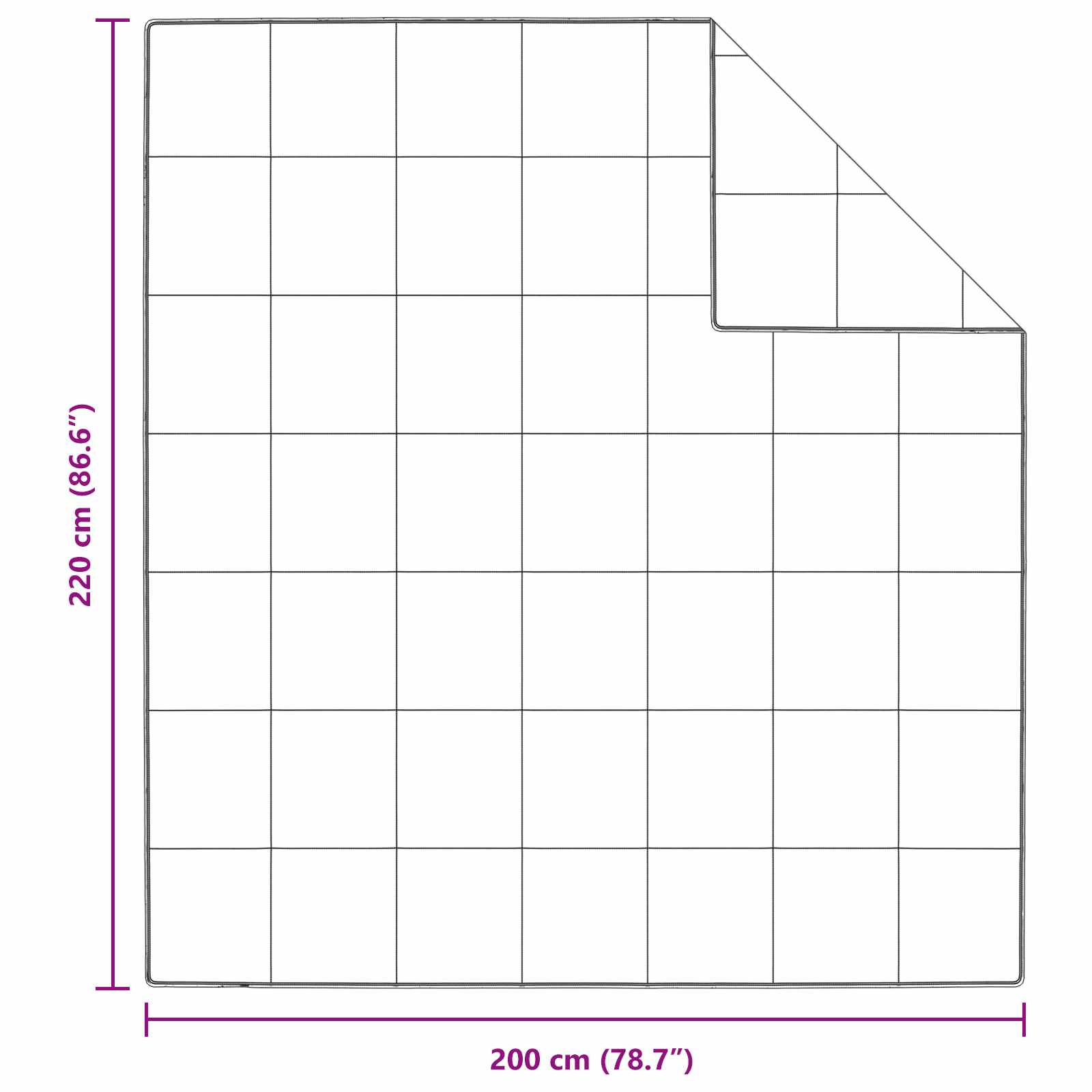 Set di Piumoni con cuscino 3 pcs Bianco Piuma d'anatra 3377135