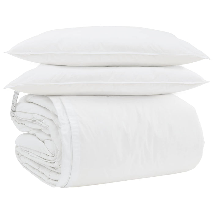 Set di Piumoni con cuscino 3 pcs Bianco Piuma d'anatra 3377201