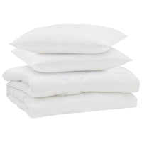 Duvet Estivo con cuscino 3 pcs Bianco Microfibra 3377267
