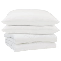 Duvet Estivo con cuscino 3 pcs Bianco Microfibra 3377275