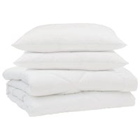Duvet Estivo con cuscino 3 pcs Bianco Microfibra 3377330
