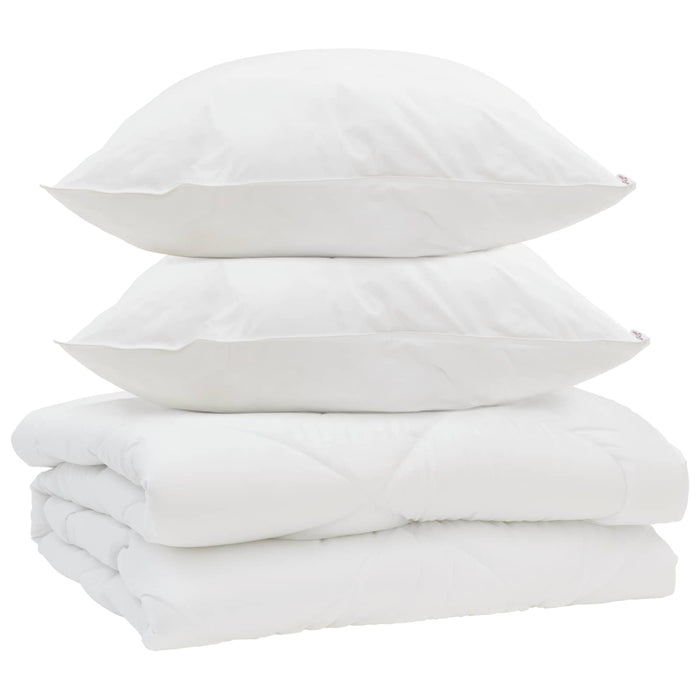 Piumone con cuscino 3 pcs Bianco Microfibra 3377353