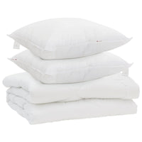 Piumone con cuscino 3 pcs Bianco Microfibra 3377413