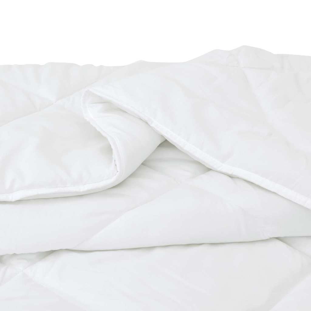 vidaXL Set di piumini con cuscino 3 pcs Bianco 240 x 200 cm Microfibra