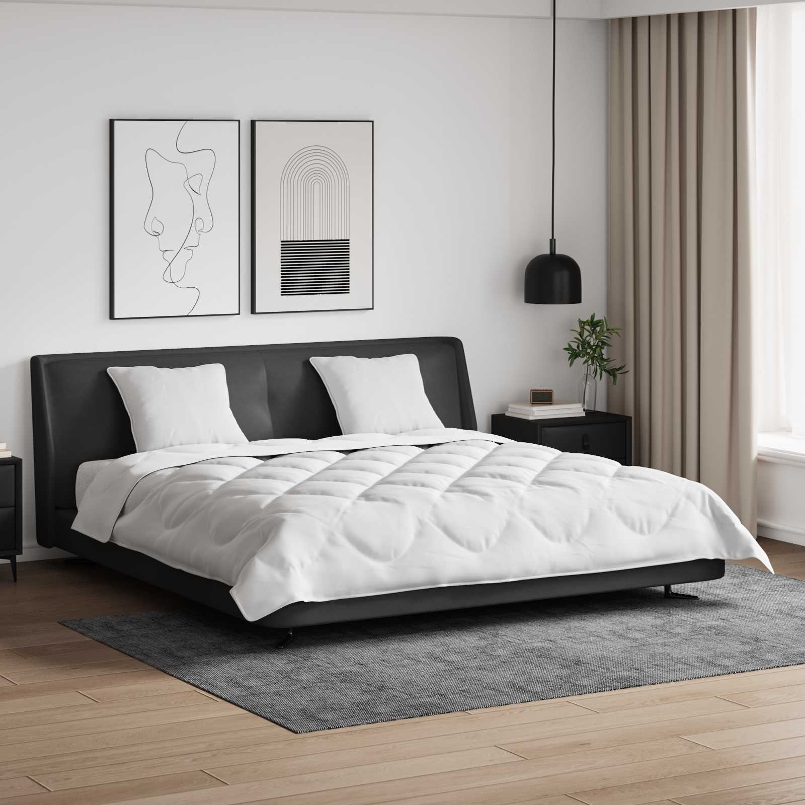 Piumone con cuscino 3 pcs Bianco Microfibra 3377687