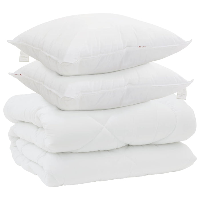 Duvet Invernale con cuscino 3 pcs Bianco Microfibra 3377810