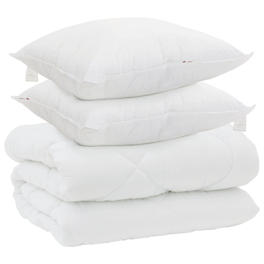 Duvet Invernale con cuscino 3 pcs Bianco Microfibra 3377816