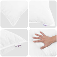 Duvet Invernale con cuscino 3 pcs Bianco Microfibra 3377821