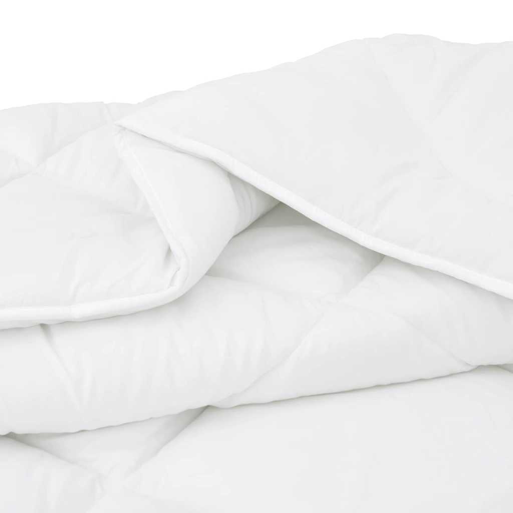 vidaXL Duvet Invernale 3 pcs Bianco 240 x 200 cm Microfibra
