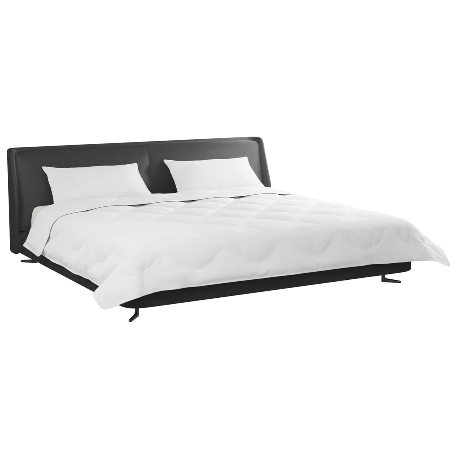 Duvet Invernale con cuscino 3 pcs Bianco Microfibra 3377825