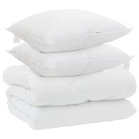 Duvet Invernale con cuscino 3 pcs Bianco Microfibra 3377856