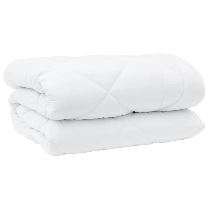 vidaXL Duvet Invernale 3 pcs Bianco 260 x 220 cm Microfibra