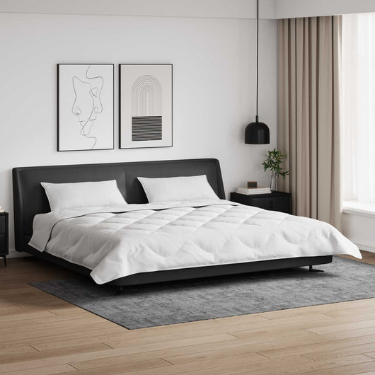 Duvet Invernale con cuscino 3 pcs Bianco Microfibra 3377864