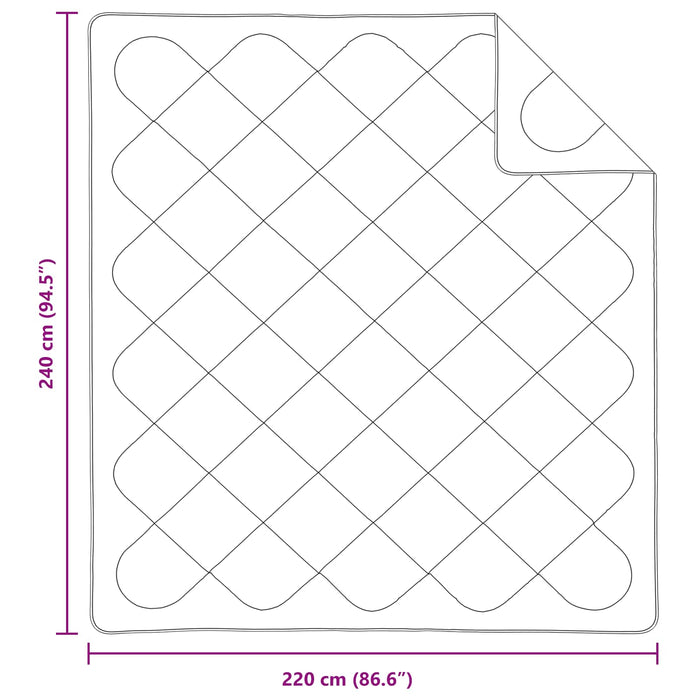 Piumone con Cuscini 3 pcs Bianco Microfibra e Piuma d'Oca 3377927