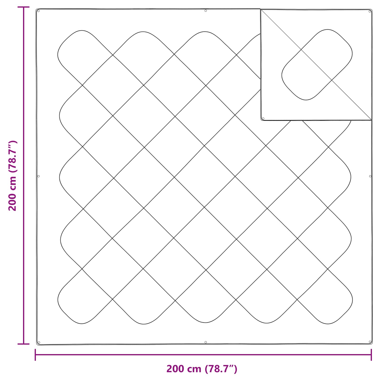 Set di Piumoni 3 pcs Bianco Microfibra e Piuma d'Oca 3377971