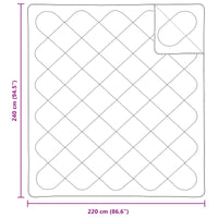 Piumone con Cuscini con cuscino 3 pcs Bianco Microfibra 3378091