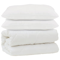 Piumone con cuscino 3 pcs Bianco Microfibra 3378131