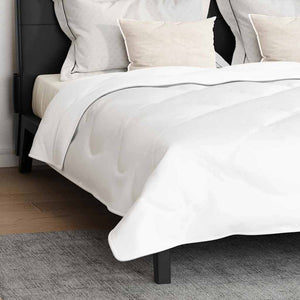 vidaXL Piumone con Cuscini Altro 3 pcs Bianco 240 x 200 cm Microfibra