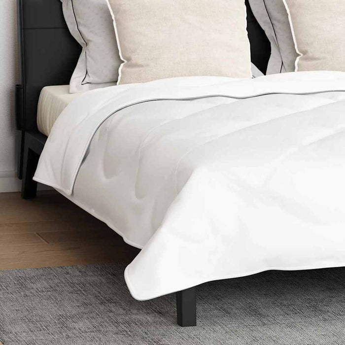 vidaXL Piumone Altro con cuscino 3 pcs Bianco 200 x 220 cm Microfibra