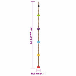 Fune da arrampicata Multicolore 10,5 x 10,5 x 201 cm 42009972