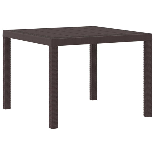 Tavolo da Pranzo da Giardino Marrone 100 x 100 x 73 cm 871681