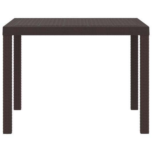 Tavolo da Pranzo da Giardino Marrone 100 x 100 x 73 cm 871681