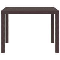 Tavolo da Pranzo da Giardino Marrone 100 x 100 x 73 cm 871681