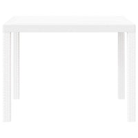 Tavolo da Giardino Bianco 100 x 100 x 73 cm polyrattan 871682