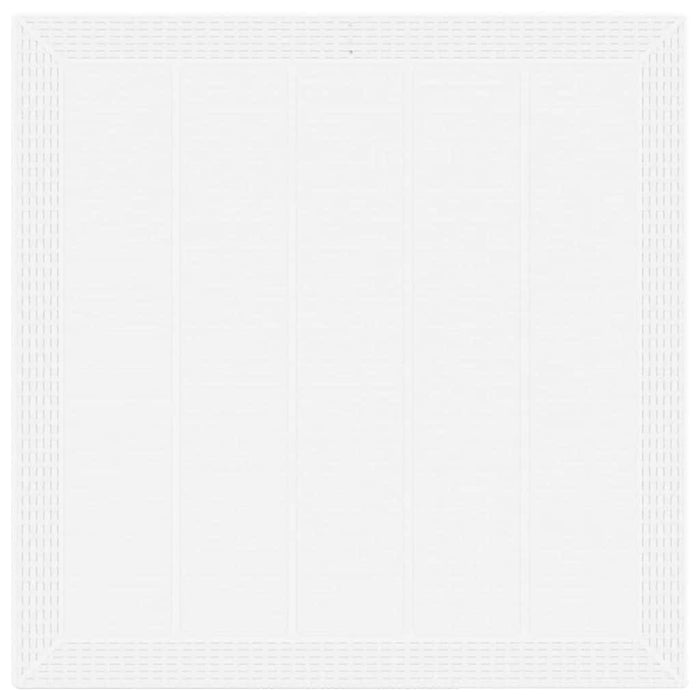 Tavolo da Giardino Bianco 100 x 100 x 73 cm polyrattan 871682