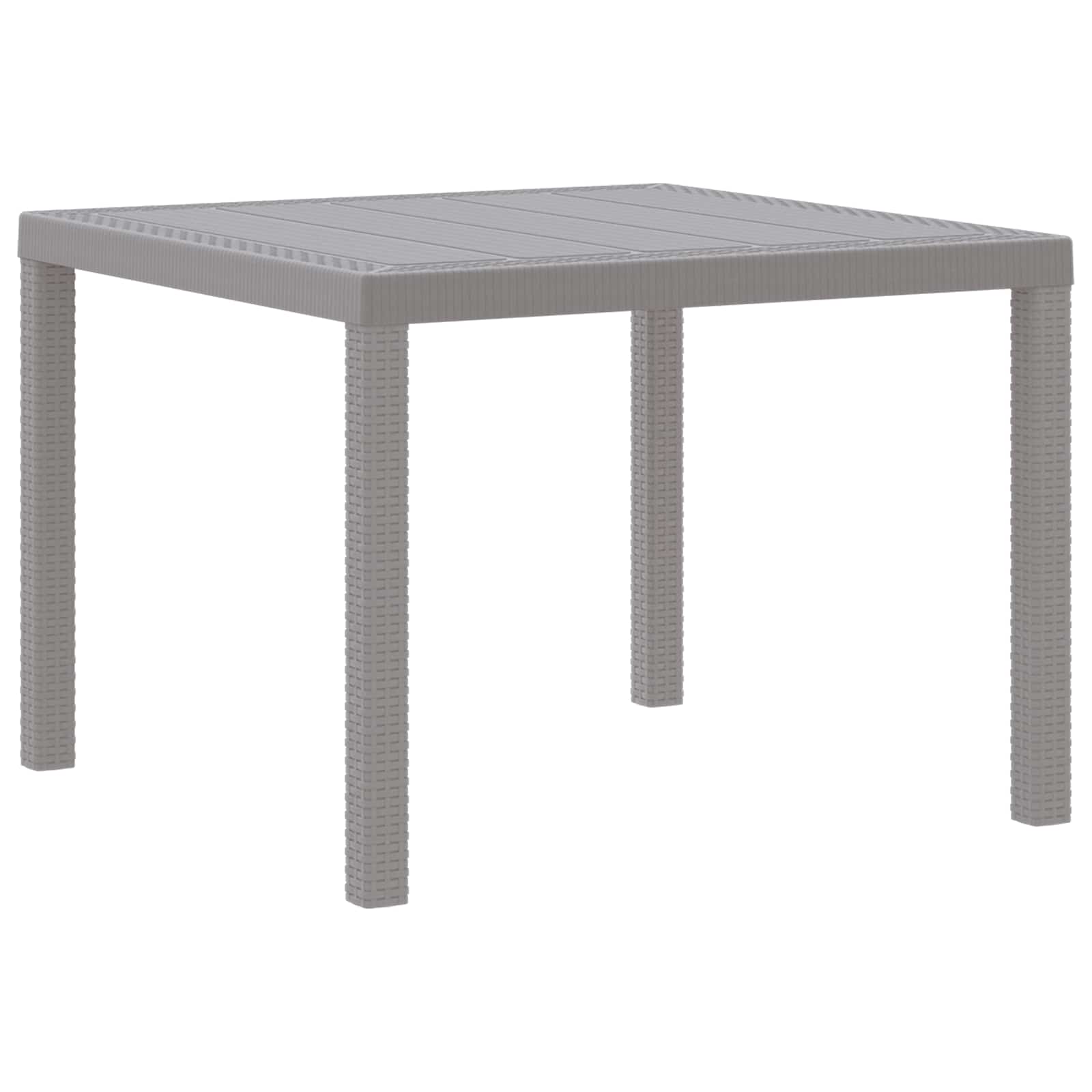 Tavolo da Pranzo da Giardino Grigio chiaro 100 x 100 x 73 cm 871683