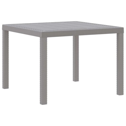 Tavolo da Pranzo da Giardino Grigio chiaro 100 x 100 x 73 cm 871683