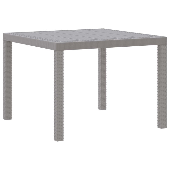 Tavolo da Pranzo da Giardino Grigio chiaro 100 x 100 x 73 cm 871683