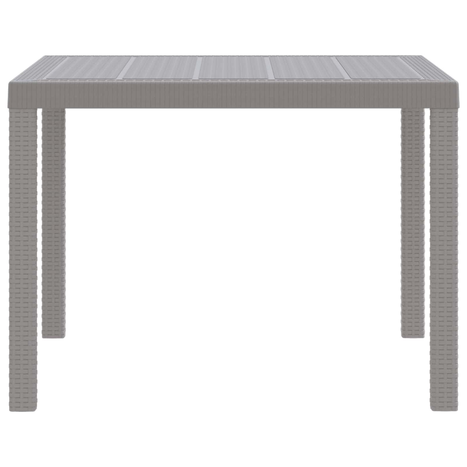 Tavolo da Pranzo da Giardino Grigio chiaro 100 x 100 x 73 cm 871683