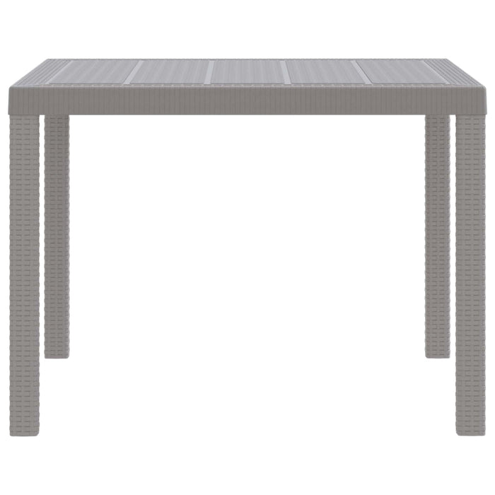 Tavolo da Pranzo da Giardino Grigio chiaro 100 x 100 x 73 cm 871683