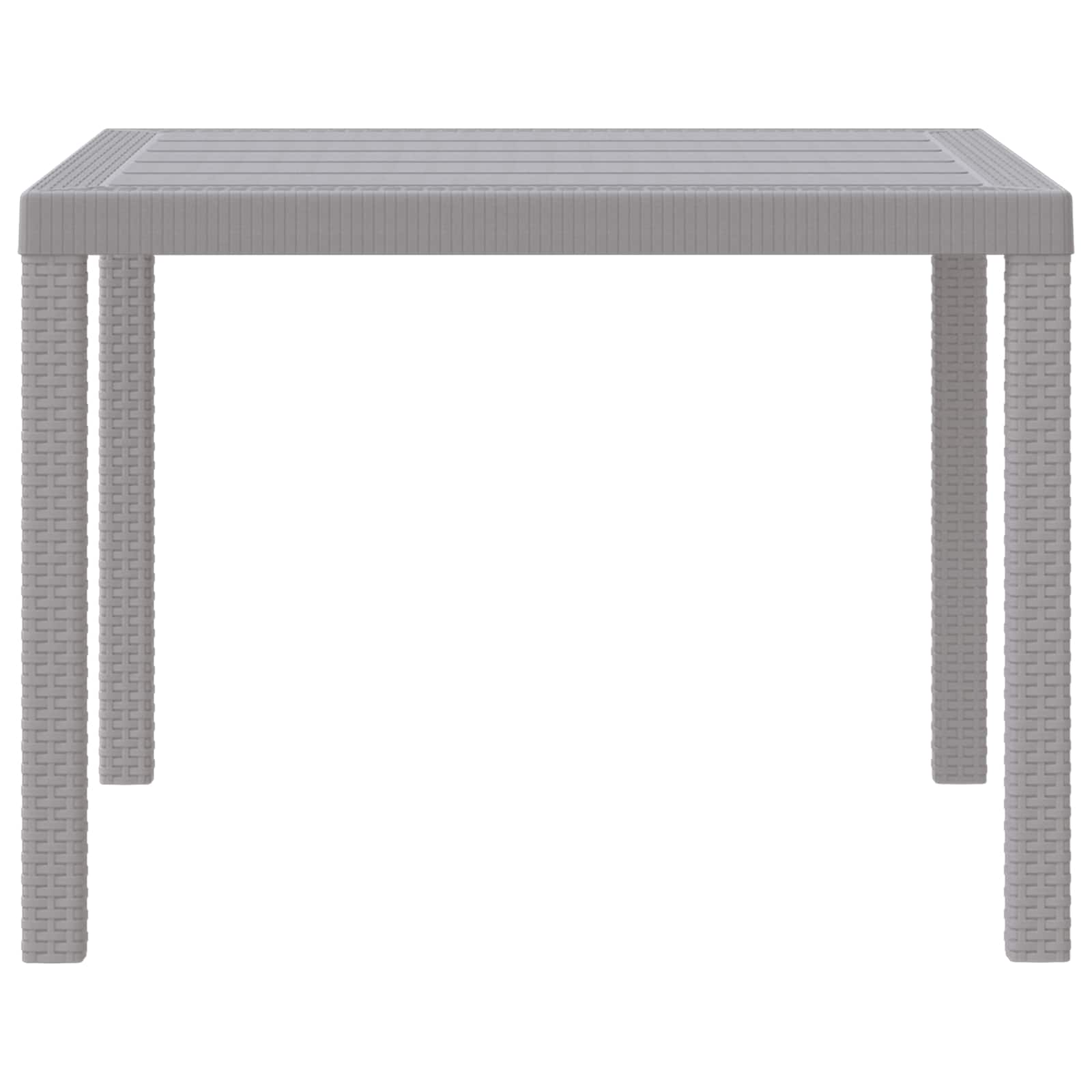 Tavolo da Pranzo da Giardino Grigio chiaro 100 x 100 x 73 cm 871683