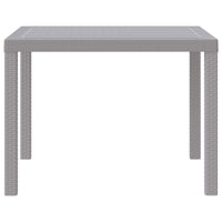 Tavolo da Pranzo da Giardino Grigio chiaro 100 x 100 x 73 cm 871683