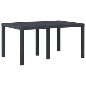 Tavolo da Pranzo da Giardino Antracite 150 x 100 x 73 cm 871684