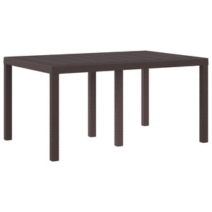 Tavolo da Pranzo da Giardino Marrone 150 x 100 x 73 cm 871685