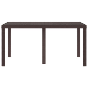 Tavolo da Pranzo da Giardino Marrone 150 x 100 x 73 cm 871685