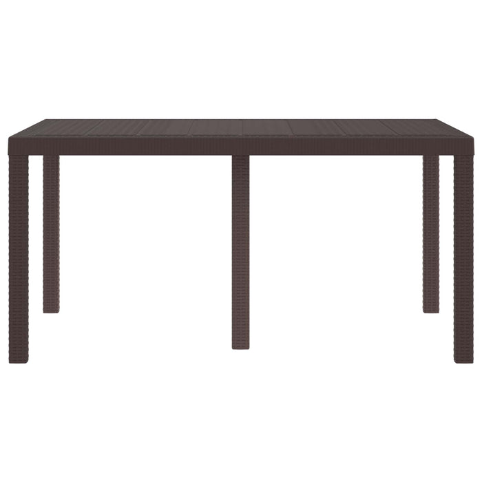 Tavolo da Pranzo da Giardino Marrone 150 x 100 x 73 cm 871685