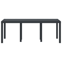 Tavolo da Pranzo da Giardino Antracite 200 x 100 x 73 cm 871688