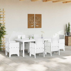 Tavolo da Giardino Bianco 200 x 100 x 73 cm polyrattan 871690