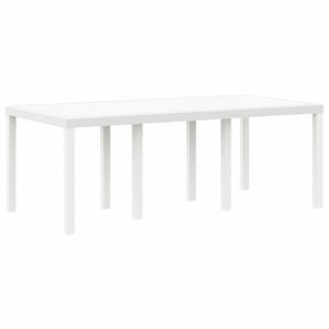 Tavolo da Giardino Bianco 200 x 100 x 73 cm polyrattan 871690